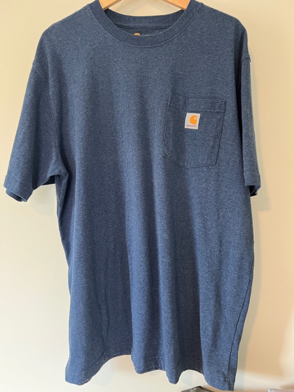 Carhartt Men’s Heather Navy Pocket Tee